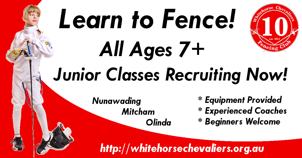 Learn to Fence, All ages 7+
